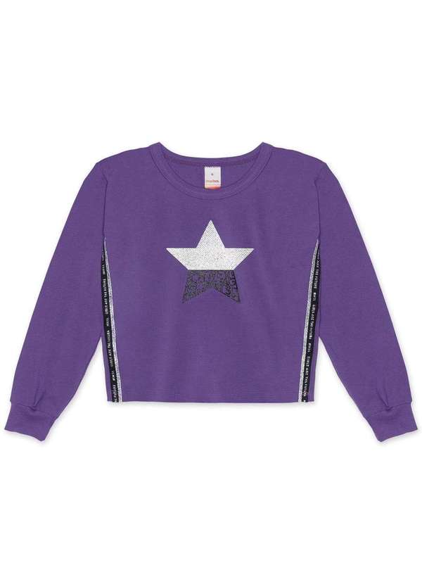 Marisol - Blusa Infantil Menina Manga Longa Marisol Roxo