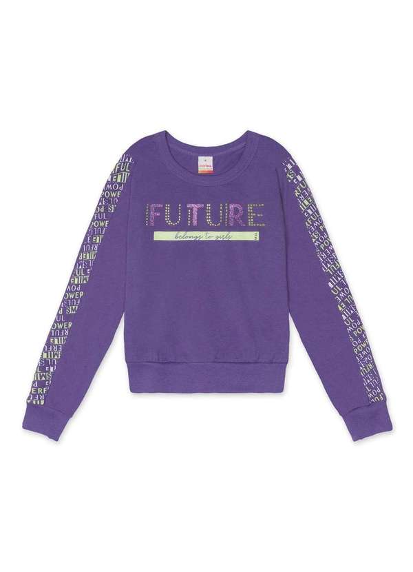 Marisol - Blusa Infantil Menina Manga Longa Marisol Roxo