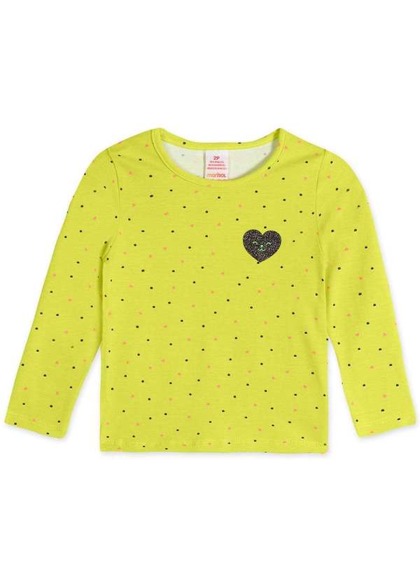 Marisol - Blusa Infantil Menina Manga Longa Marisol Verde 1