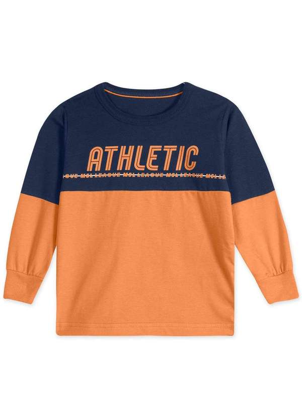 Marisol - Camiseta Infantil Manga Longa Marisol Azul