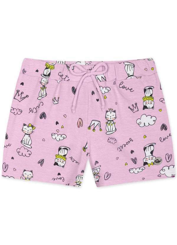 Marisol - Short Infantil Antiviral Marisol Rosa