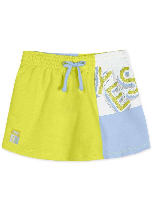 Marisol - Short-Saia Moletom Infantil Menina Marisol Verde 2