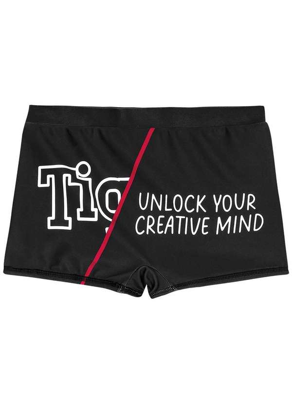 Tigor T Tigre - Sunga Infantil Masculina Tigor Preto