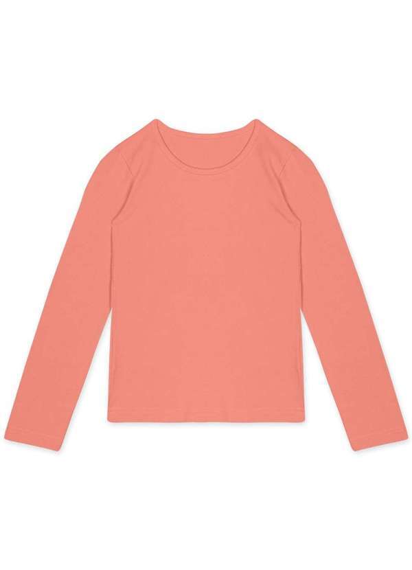 Marisol - Blusa Basica Manga Longa com Aroma Infantil Feminino Marisol Laranja
