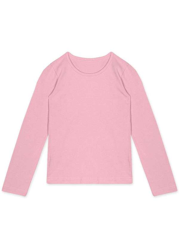 Marisol - Blusa Basica Manga Longa com Aroma Infantil Feminino Marisol Rosa