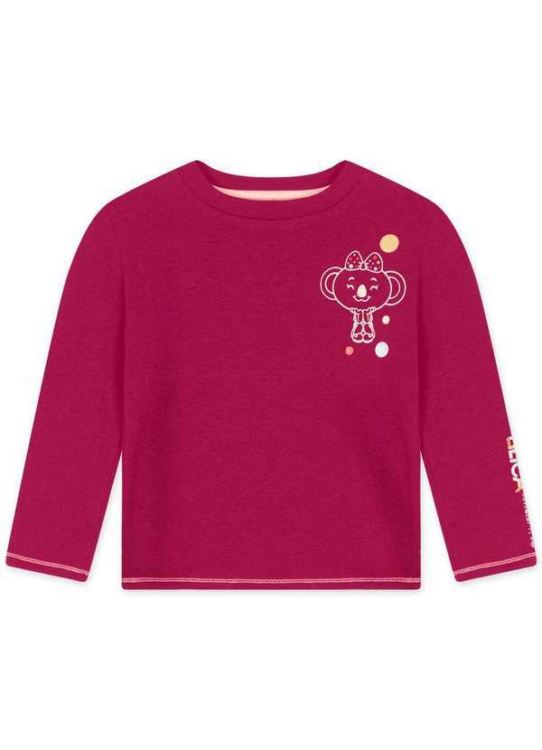Lilica - Blusa Bebe Manga Longa Lilica Vermelho