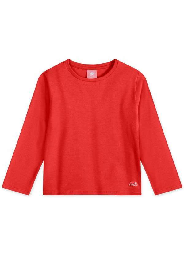 Lilica - Blusa Bebe Manga Longa Thermo Dry Lilica Vermelho
