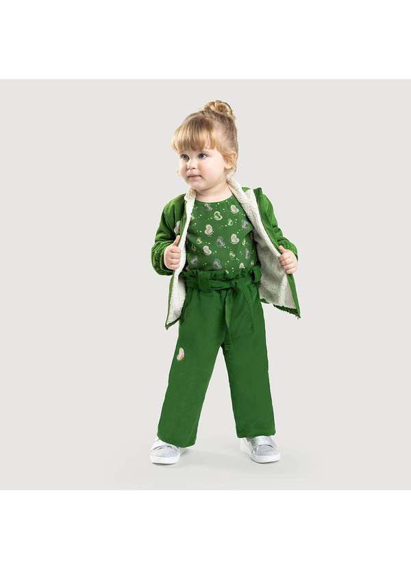 Lilica Ripilica - Blusa Borboleta Manga Longa Bebe Feminina Lilica Ripilica Verde 2