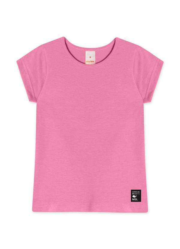 Marisol - Blusa com Aroma Manga Curta Infantil Feminina Marisol Rosa