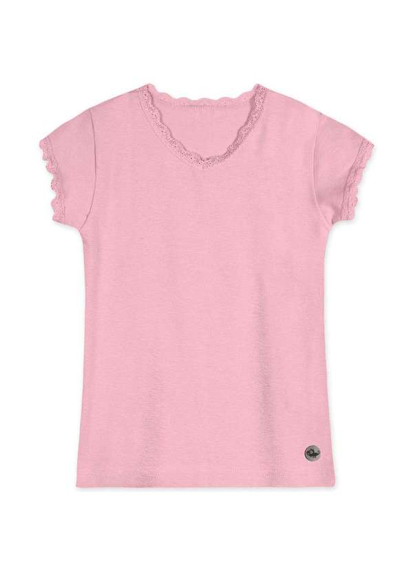 Marisol - Blusa com Aroma Manga Curta Infantil Feminina Marisol Rosa