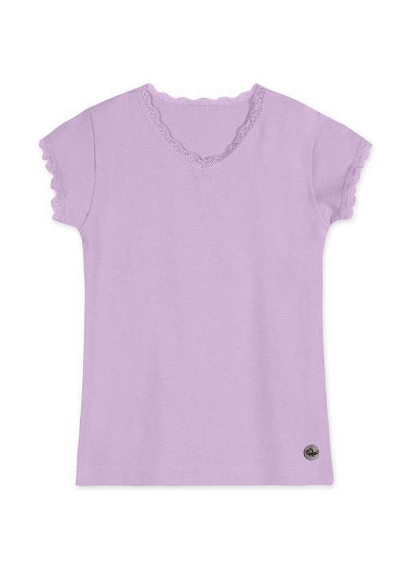 Marisol - Blusa com Aroma Manga Curta Infantil Feminina Marisol Roxo