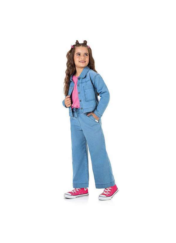 Marisol - Blusa Cropped Manga Longa Infantil Feminina Marisol Rosa 2
