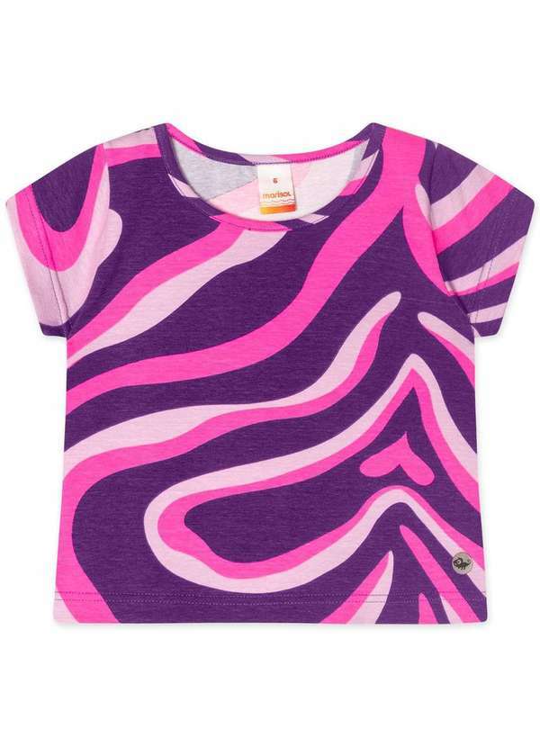 Marisol - Blusa Cropped Repelente a Agua Infantil Feminina Marisol Roxo