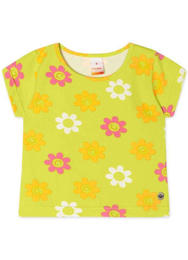 Marisol - Blusa Cropped Repelente a Agua Infantil Feminina Marisol Verde