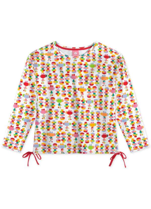 Lilica - Blusa Infantil Manga Longa Lilica Branco