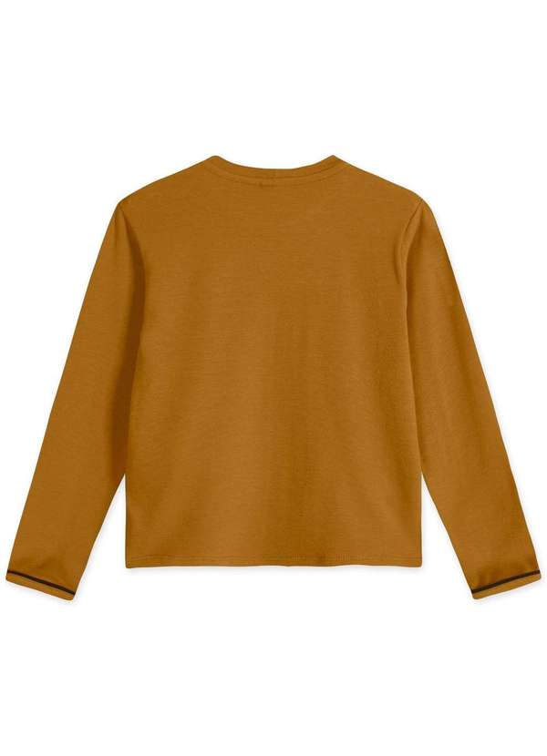 Lilica - Blusa Infantil Manga Longa Lilica Marrom 2