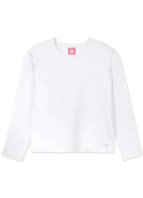 Lilica Ripilica - Blusa Infantil Menina Manga Longa Thermo Dry Lilica Branco