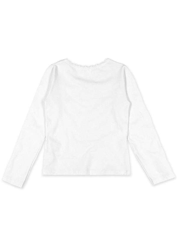 Marisol - Blusa Infantil Menina Renda Manga Longa Aromatica Marisol Branco 2