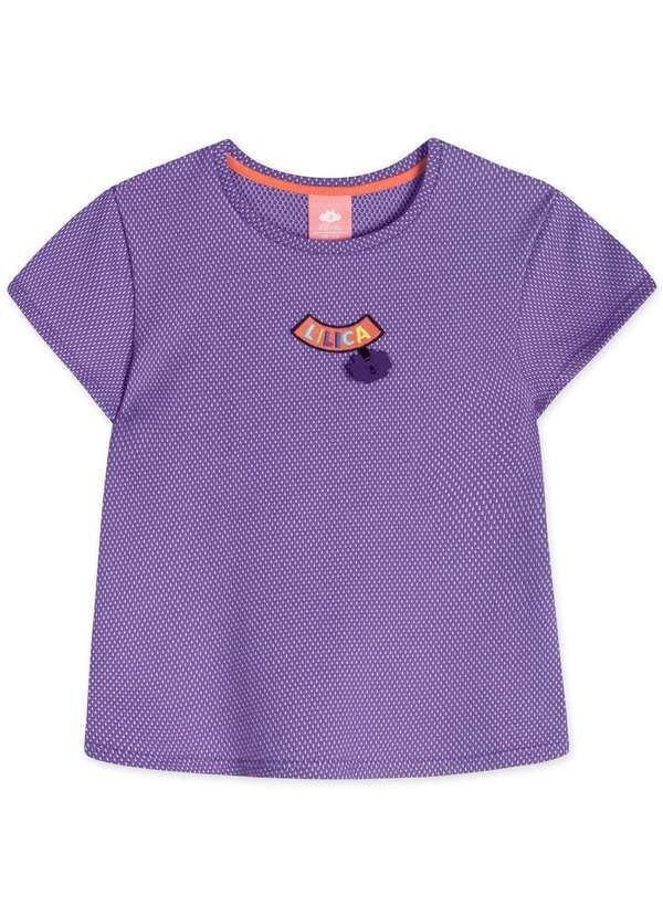 Lilica Ripilica - Blusa Manga Curta Bebe Feminina Lilica Roxo