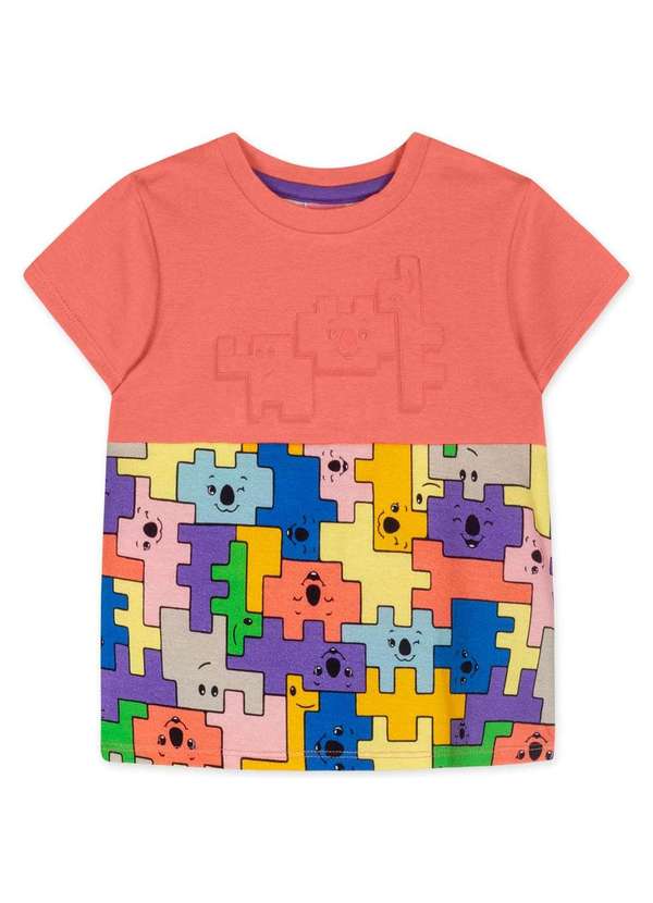 Lilica Ripilica - Blusa Manga Curta Bebe Feminina Lilica Laranja