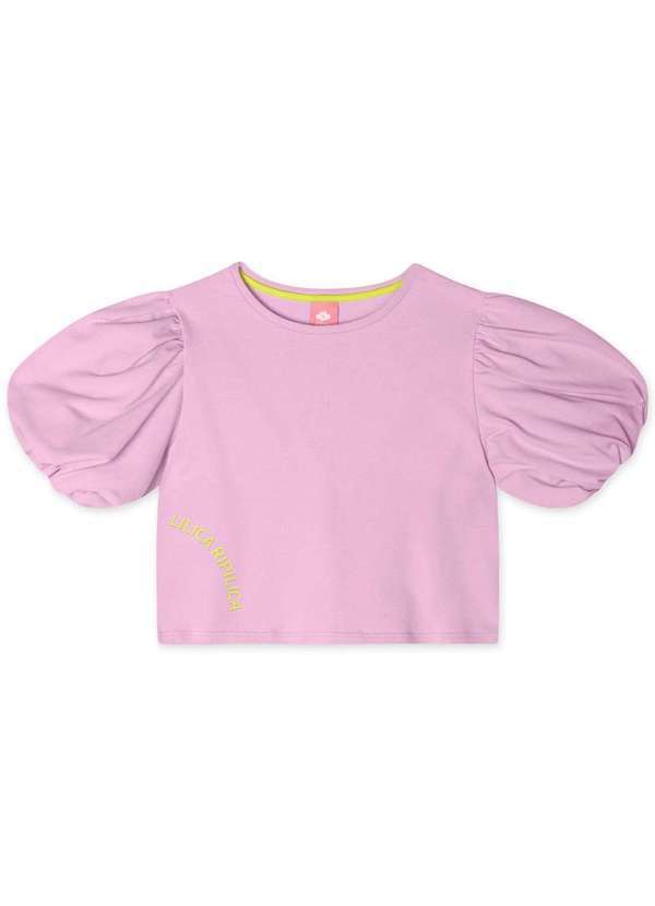 Lilica Ripilica - Blusa Manga Curta Infantil Feminina Lilica Ripilica Roxo