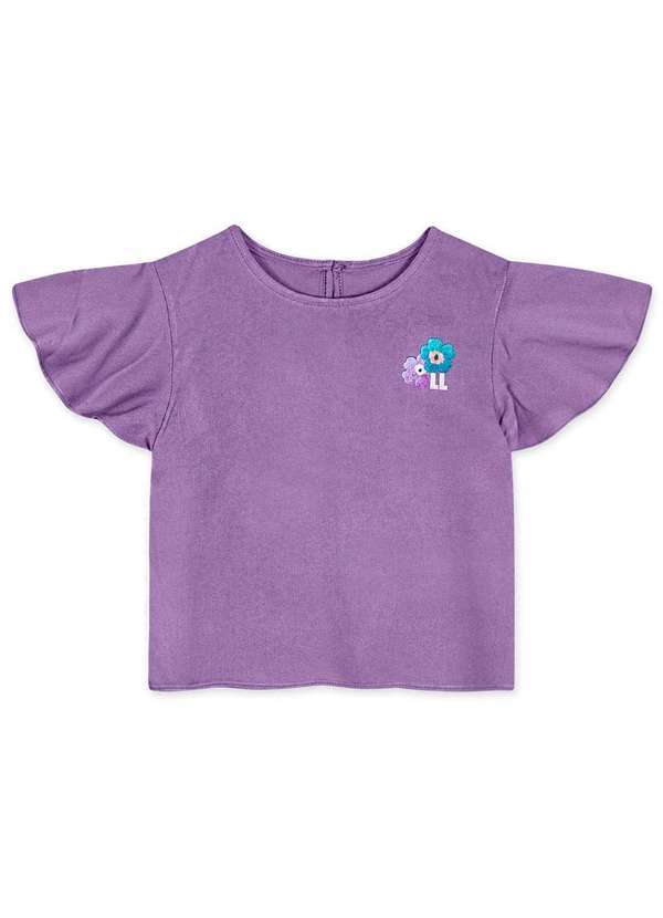 Lilica Ripilica - Blusa Manga Curta Infantil Feminina Lilica Roxo 1