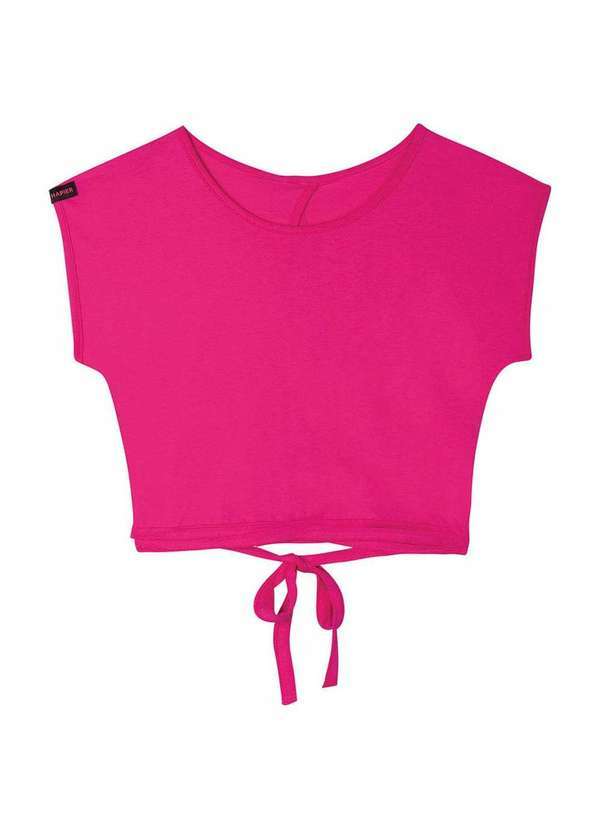 Hapier - Blusa Manga Curta Juvenil Feminina Hapier Rosa
