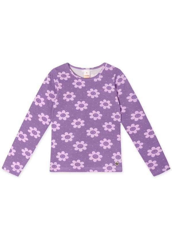 Marisol - Blusa Manga Longa Antiviral Feminina Infantil Marisol Roxo