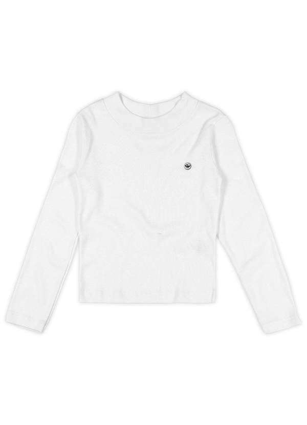 Marisol - Blusa Manga Longa Repelente a Agua Feminina Infantil Marisol Branco