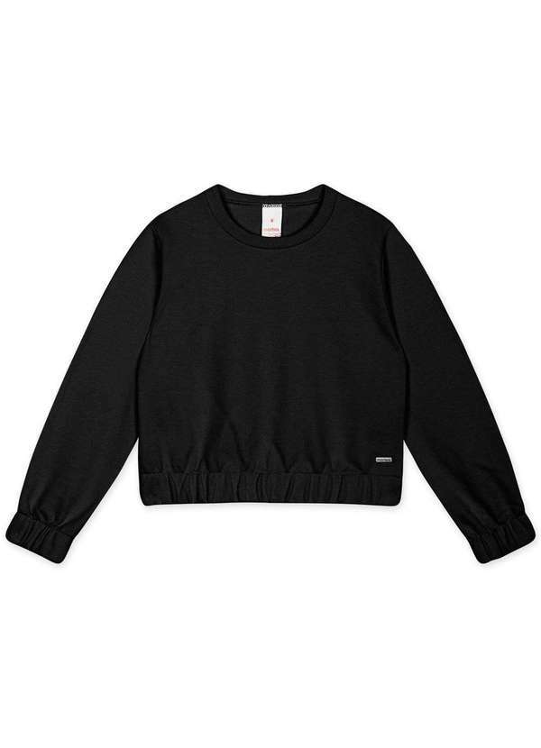 Marisol - Blusao Cropped Repelente a Agua Infantil Feminino Marisol Preto