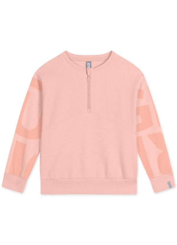 Match - Blusao Infantil Menina Malha Wave Match Rosa