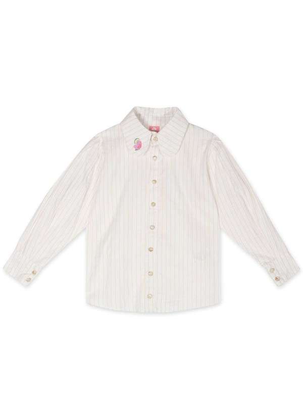 Lilica Ripilica - Camisa Manga Longa Infantil Feminina Lilica Ripilica Bege
