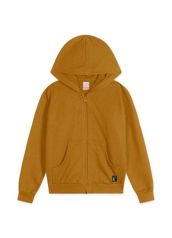 Marisol - Jaqueta Antiviral Moletom Infantil Masculina Marisol Marrom