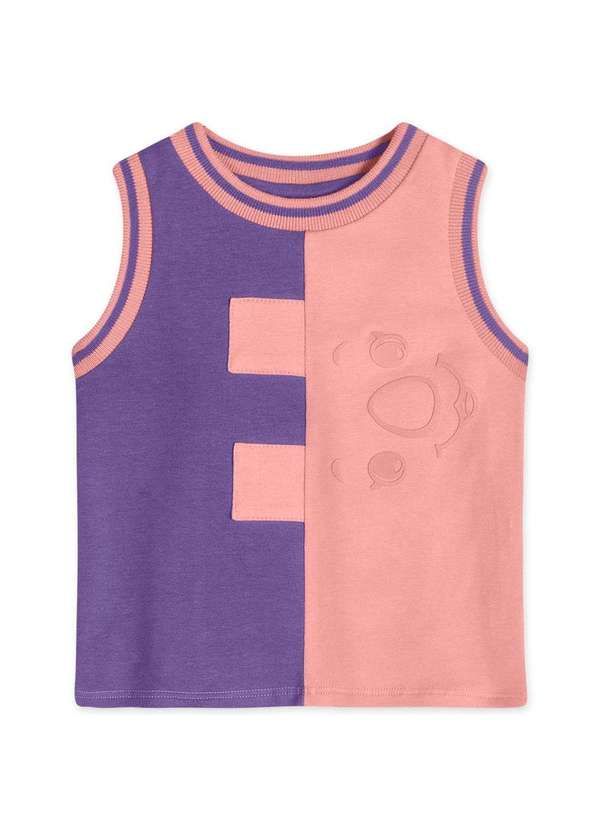 Lilica Ripilica - Regata Bicolor Bebe Feminina Lilica Roxo