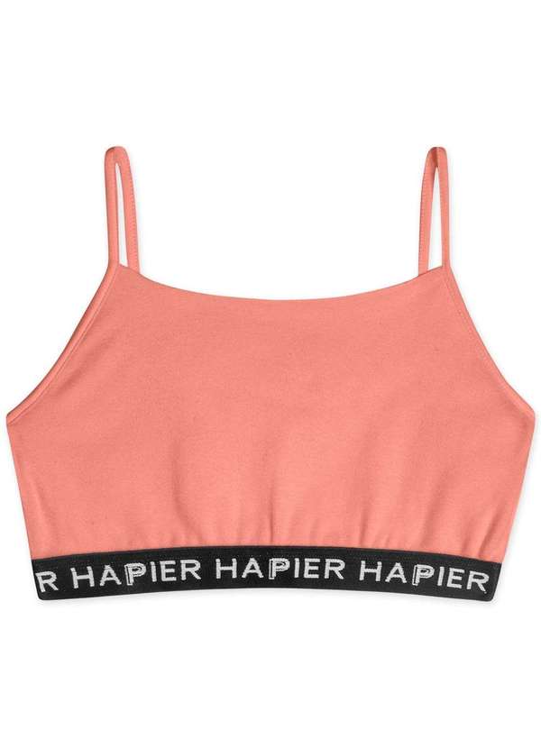 Hapier - Top Cropped Juvenil Feminino Hapier Laranja