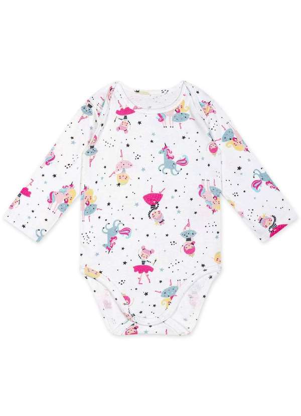 Marisol - Body Bebe Manga Longa Aromatica Marisol Branco