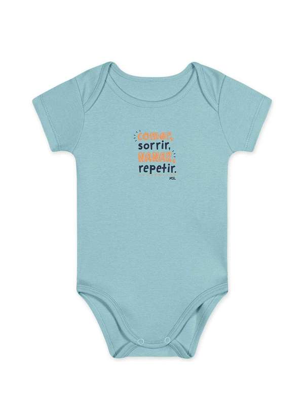 Marisol - Body Bebe Unissex Manga Curta Aromatica Marisol Verde