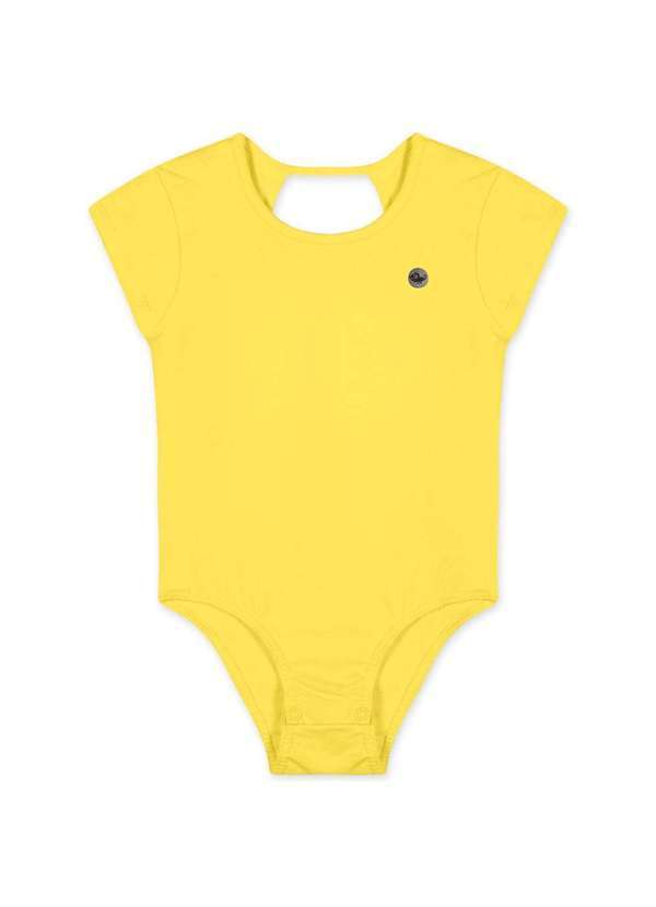 Marisol - Body com Aroma Manga Curta Infantil Feminino Marisol Amarelo
