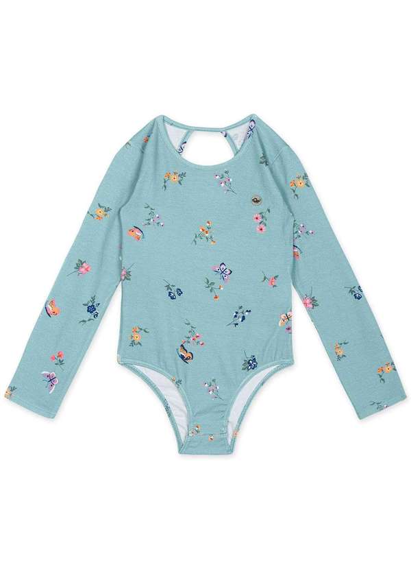 Marisol - Body Infantil Manga Longa Antiviral Marisol Azul