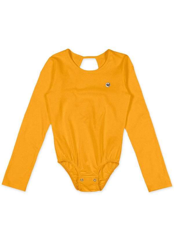 Marisol - Body Manga Longa Basica com Aroma Feminino Infantil Marisol Amarelo