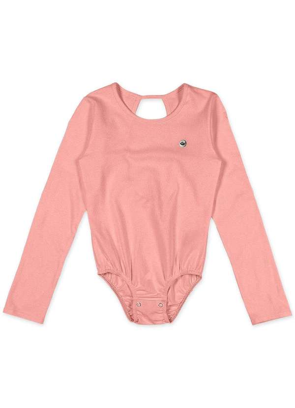 Marisol - Body Manga Longa Basica com Aroma Feminino Infantil Marisol Rosa