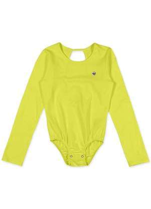 Marisol - Body Manga Longa Basica com Aroma Feminino Infantil Marisol Verde 0
