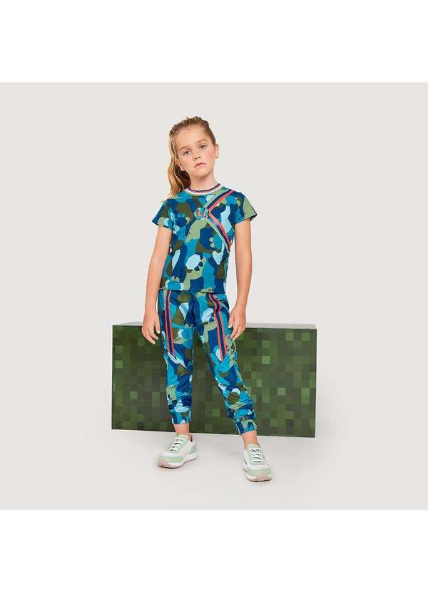 Lilica Ripilica - Calca Camuflada Infantil Feminina Lilica Azul 2