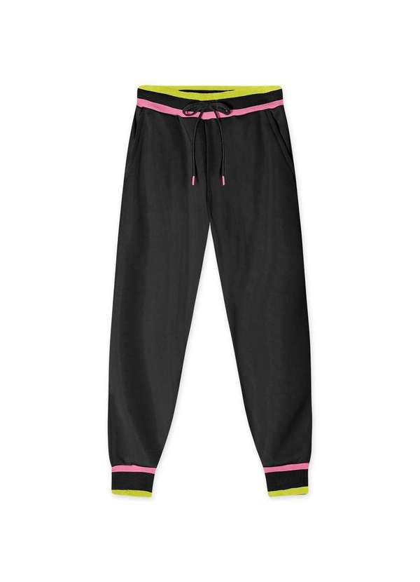 Marisol - Calca Jogger Moletom Infantil Feminina Marisol Preto
