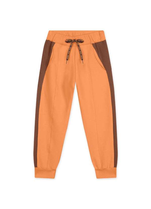 Lilica - Calca Moletom Infantil Active Lilica Laranja