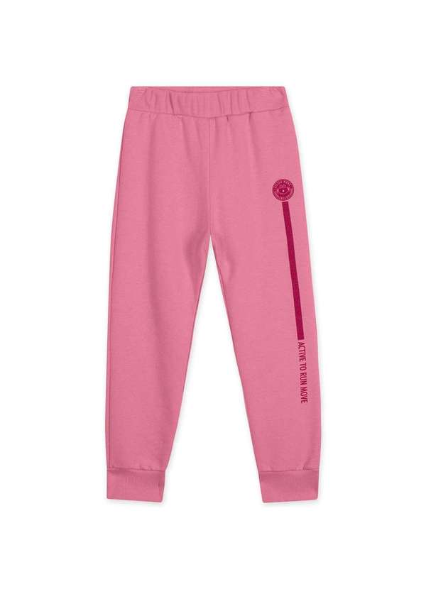 Lilica - Calca Moletom Infantil Active Lilica Rosa