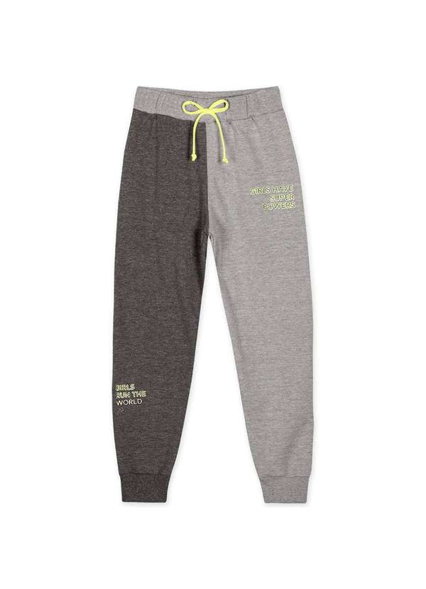Marisol - Calca Moletom Infantil Menina Marisol Cinza
