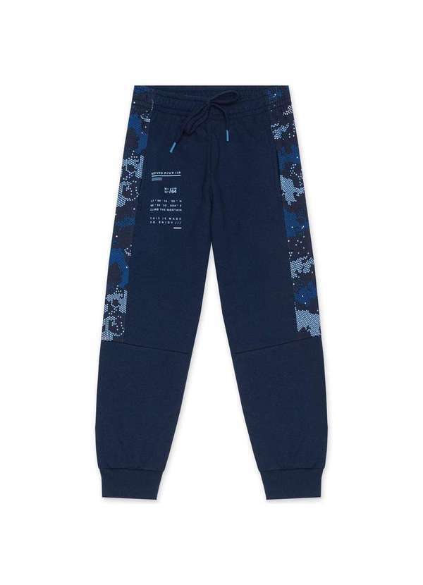 Marisol - Calca Moletom Infantil Menino Marisol Azul