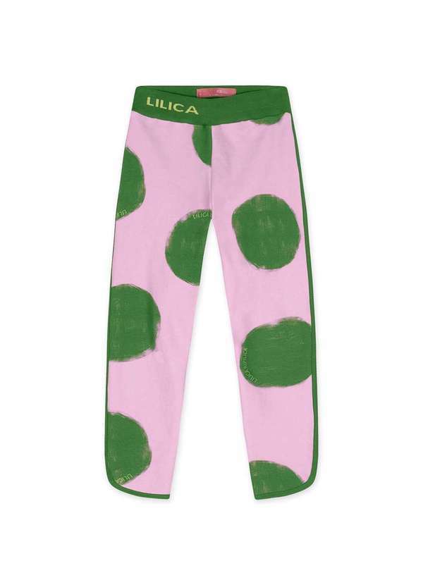 Lilica Ripilica - Calca Poa Moletom Infantil Feminina Lilica Ripilica Roxo