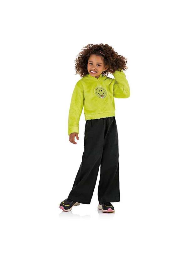 Marisol - Calca Wide Leg Infantil Feminina Marisol Preto 2